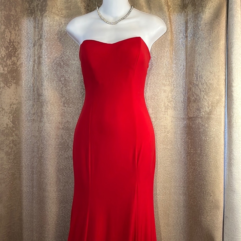 Red gown